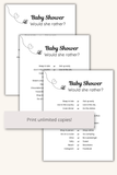 baby shower entertainment printable