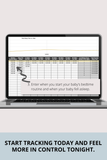 baby sleep training log Google Sheets spreadsheet download

