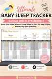 baby sleep tracker Google Sheets spreadsheet digital download
