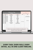 all in one bachelorette party organizer Excel template
