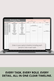 bachelorette party planning template for maid of honor
