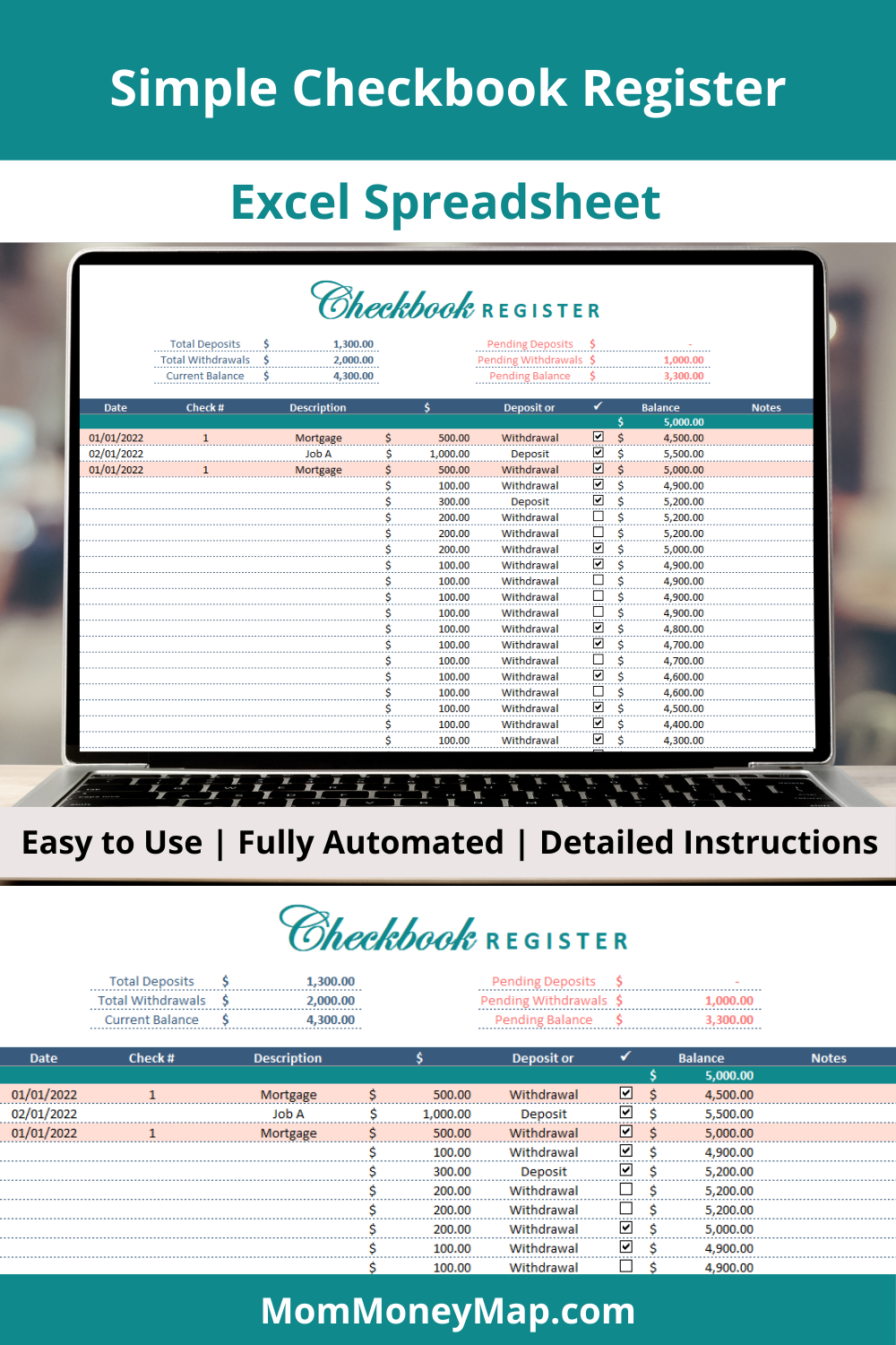 Checkbook Activity Balancing A Checkbook Worksheet For Students Large Check Register 7