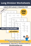 homeschool math worksheets bundle printable PDF for elementary