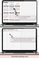 joint custody schedule template