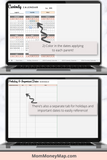 joint custody schedule template