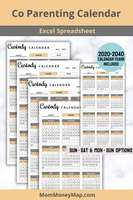 Coparenting Calendar for Microsoft Excel