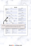 c section birth plan checklist