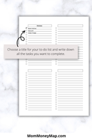 a5 printable checklist template