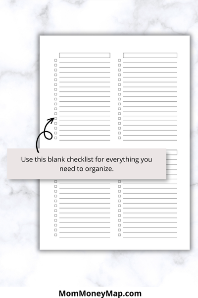 Blank Checklist Printable PDF A5 for Tasks, To-Do Lists & Planning ...