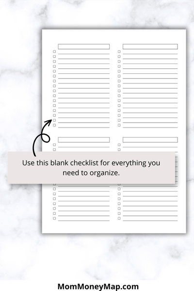 Blank Checklist Printable PDF A4 for Tasks, To-Do Lists & Planning ...