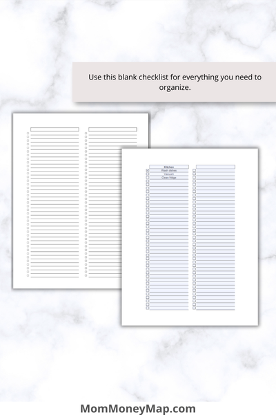 Blank Checklist Printable PDF - 2 Columns (40 Rows) – Mom Money Map