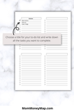 blank printable checklist