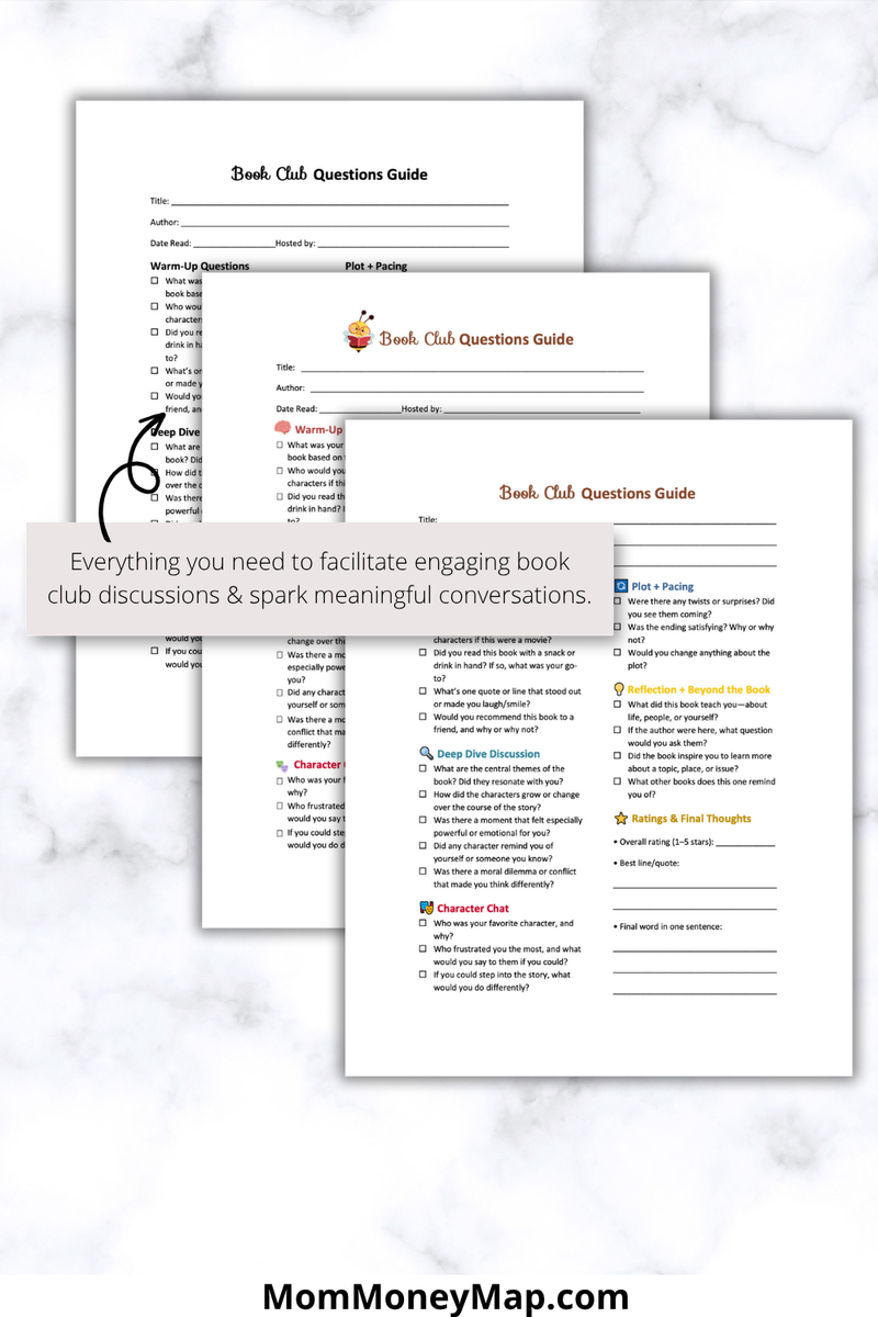 Read Guide Book Club Discussion Guide Printable PDF for Readers & Groups – Mom ...