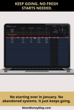Excel ADHD planner dark theme instant download
