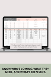 all in one bridal shower organizer Google Sheets download
