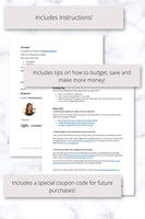 budget activity worksheet pdf