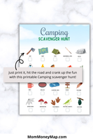 printable scavenger hunt template