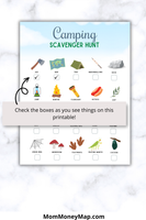 outdoor scavenger hunt printable