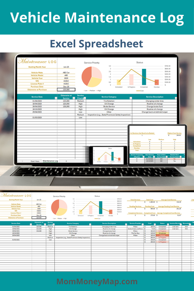 car service schedule template