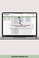 parenting plan log with monthly and annual summaries