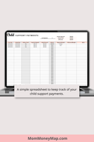 child support payment log