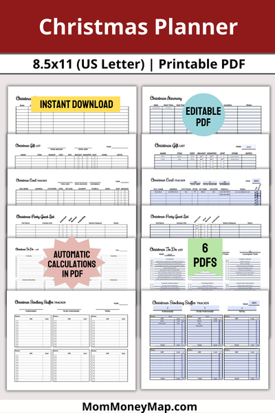 christmas planner printable pdf
