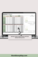 child appointment tracker for co-parents with full-year overview