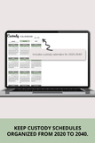 Comprehensive co-parenting planner for Excel