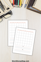 minimalist monthly calendar printable pdf