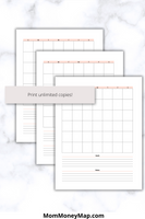 undated monthly calendar printable pdf