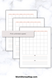 undated monthly calendar printable pdf