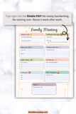 kids planner sheet
