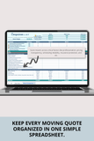 moving quotes tracker google sheets