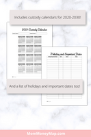 Printable Shared Expenses Sheet