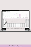 coparenting spreadsheet template