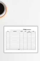 making a budget worksheet for students