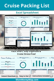 cruise packing list excel spreadsheet template