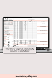 daily planner excel with task tracker