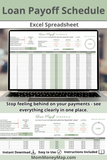 loan payoff schedule excel spreadsheet