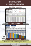 debt payoff essentials excel spreadsheet bundle