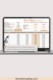 simple loan payoff tracker excel spreadsheet