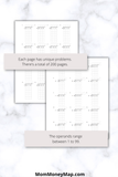 homeschool long division worksheets printable