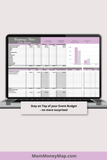 event planner sheet