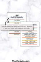 Printable Affirmations for Success