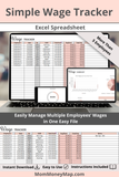 simple employee wage tracker excel spreadsheet for small business