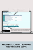 simple home move planner and organizer Excel