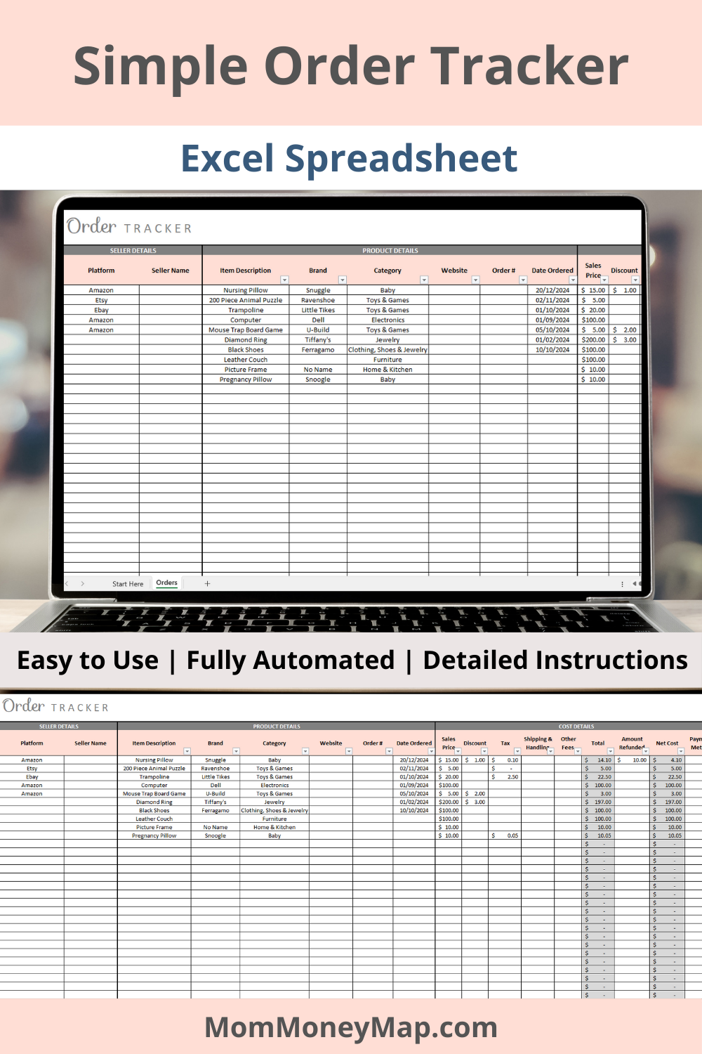 Tracking Spreadsheets Examples