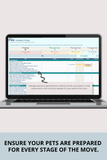 pet travel and vet record tracker spreadsheet xls