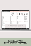bachelorette party expense splitter Excel spreadsheet
