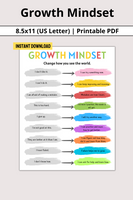 Growth Mindset Printable PDF Mom Money Map